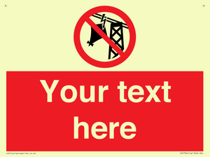 Custom prohibition do not fly kites near overhead electrical power lines